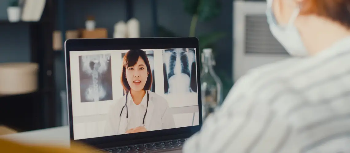 Healthcare professional using advanced technology to support patient care